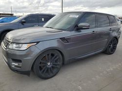 Salvage cars for sale from Copart Grand Prairie, TX: 2014 Land Rover Range Rover Sport HSE
