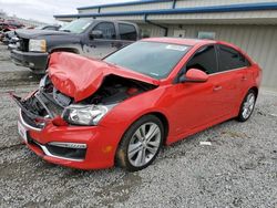 Salvage cars for sale at Earlington, KY auction: 2015 Chevrolet Cruze LTZ