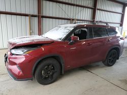 Salvage cars for sale at Helena, MT auction: 2021 Toyota Highlander Hybrid Platinum