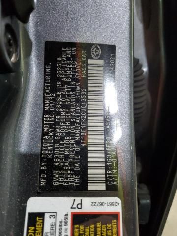 2012 Toyota Camry Base