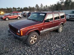 Salvage cars for sale from Copart Windham, ME: 2001 Jeep Cherokee Sport