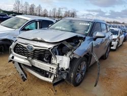 Salvage cars for sale from Copart Bridgeton, MO: 2021 Toyota Highlander Hybrid Platinum