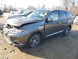 Mitsubishi Outlander gt salvage cars for sale: 2018 Mitsubishi Outlander GT