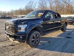 Salvage cars for sale at Ellwood City, PA auction: 2016 Ford F150 Supercrew