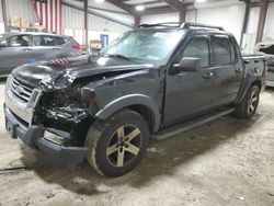Salvage cars for sale at West Mifflin, PA auction: 2010 Ford Explorer Sport Trac XLT