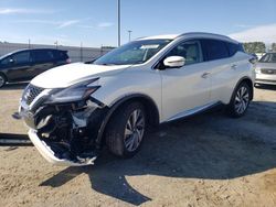 Salvage cars for sale at Lumberton, NC auction: 2021 Nissan Murano SL