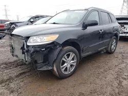 Salvage cars for sale at Dyer, IN auction: 2012 Hyundai Santa FE Limited