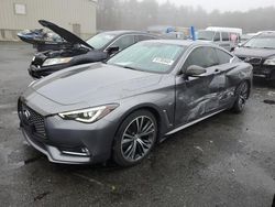 Salvage cars for sale at Exeter, RI auction: 2018 Infiniti Q60 Luxe 300