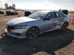 Salvage cars for sale from Copart San Diego, CA: 2022 Honda Accord Sport SE