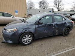 Toyota salvage cars for sale: 2016 Toyota Corolla L