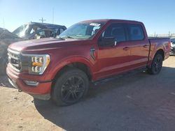 Salvage cars for sale at Andrews, TX auction: 2021 Ford F150 Supercrew