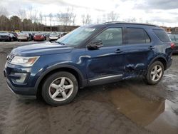 Salvage cars for sale at North Billerica, MA auction: 2016 Ford Explorer XLT