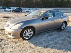 Vehiculos salvage en venta de Copart Gainesville, GA: 2011 Infiniti G37 Base