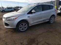 Salvage cars for sale at Woodhaven, MI auction: 2016 Ford Escape Titanium