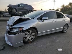 Honda salvage cars for sale: 2009 Honda Civic LX