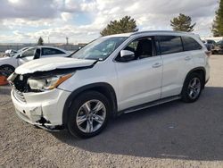 Salvage cars for sale from Copart Anthony, TX: 2016 Toyota Highlander Limited