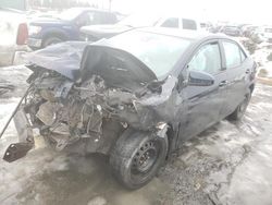 Salvage cars for sale from Copart Montreal Est, QC: 2017 Toyota Corolla L
