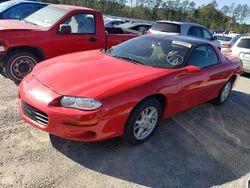 Salvage cars for sale at Harleyville, SC auction: 2000 Chevrolet Camaro