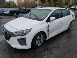 Salvage cars for sale at Portland, OR auction: 2019 Hyundai Ioniq Blue