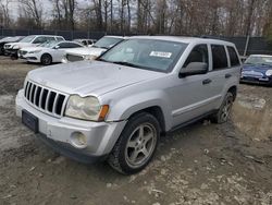 Salvage cars for sale at Waldorf, MD auction: 2005 Jeep Grand Cherokee Laredo