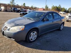 Pontiac salvage cars for sale: 2006 Pontiac G6 SE