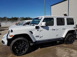 Salvage cars for sale at Apopka, FL auction: 2021 Jeep Wrangler Unlimited Sahara 4XE