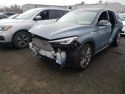 Salvage cars for sale from Copart Vallejo, CA: 2022 Infiniti QX50 Sensory