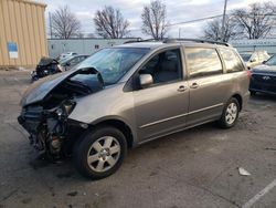 Salvage cars for sale from Copart Moraine, OH: 2004 Toyota Sienna XLE