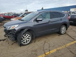 Salvage cars for sale from Copart Woodhaven, MI: 2016 Honda CR-V EX