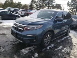 Salvage cars for sale at Denver, CO auction: 2020 Honda Pilot EX