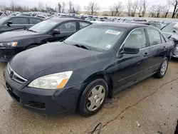 Salvage cars for sale at Bridgeton, MO auction: 2007 Honda Accord LX