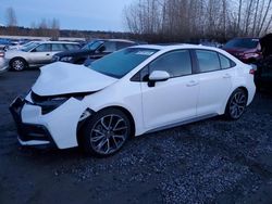 Salvage cars for sale from Copart Arlington, WA: 2021 Toyota Corolla XSE