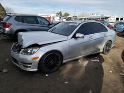 Mercedes-Benz C 300 4matic salvage cars for sale: 2012 Mercedes-Benz C 300 4matic