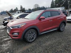 Salvage cars for sale from Copart Graham, WA: 2021 Hyundai Tucson Limited