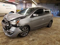 Salvage cars for sale from Copart Wheeling, IL: 2017 Mitsubishi Mirage GT