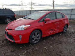 Salvage cars for sale at Elgin, IL auction: 2015 Toyota Prius