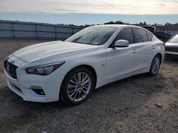 Vehiculos salvage en venta de Copart Fredericksburg, VA: 2019 Infiniti Q50 Luxe