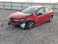 Salvage cars for sale at Hueytown, AL auction: 2017 Chevrolet Cruze LT