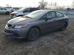 Salvage cars for sale at London, ON auction: 2015 Honda Civic LX