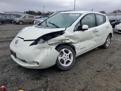Salvage cars for sale from Copart Sacramento, CA: 2012 Nissan Leaf SV
