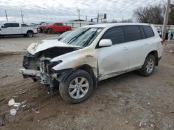 Salvage cars for sale from Copart Oklahoma City, OK: 2013 Toyota Highlander Base
