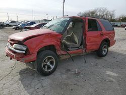 Salvage cars for sale at Oklahoma City, OK auction: 2002 Chevrolet Blazer