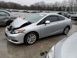 Salvage cars for sale from Copart North Billerica, MA: 2012 Honda Civic EX