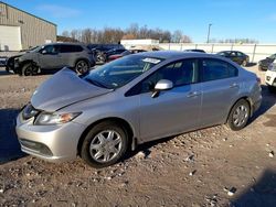 Vehiculos salvage en venta de Copart Lawrenceburg, KY: 2013 Honda Civic LX