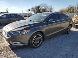 Salvage cars for sale at Oklahoma City, OK auction: 2018 Ford Fusion TITANIUM/PLATINUM