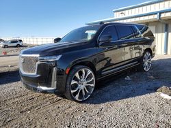 Salvage cars for sale at Earlington, KY auction: 2023 Cadillac Escalade ESV Premium Luxury Platinum