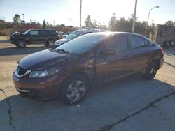 Salvage cars for sale at Gaston, SC auction: 2015 Honda Civic LX