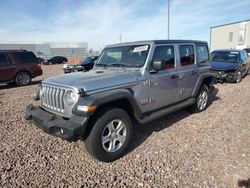 Jeep salvage cars for sale: 2019 Jeep Wrangler Unlimited Sport