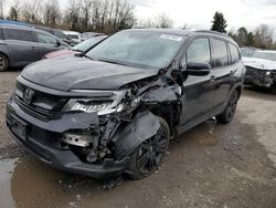 Honda Pilot salvage cars for sale: 2021 Honda Pilot Black