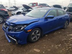 Honda salvage cars for sale: 2019 Honda Civic LX